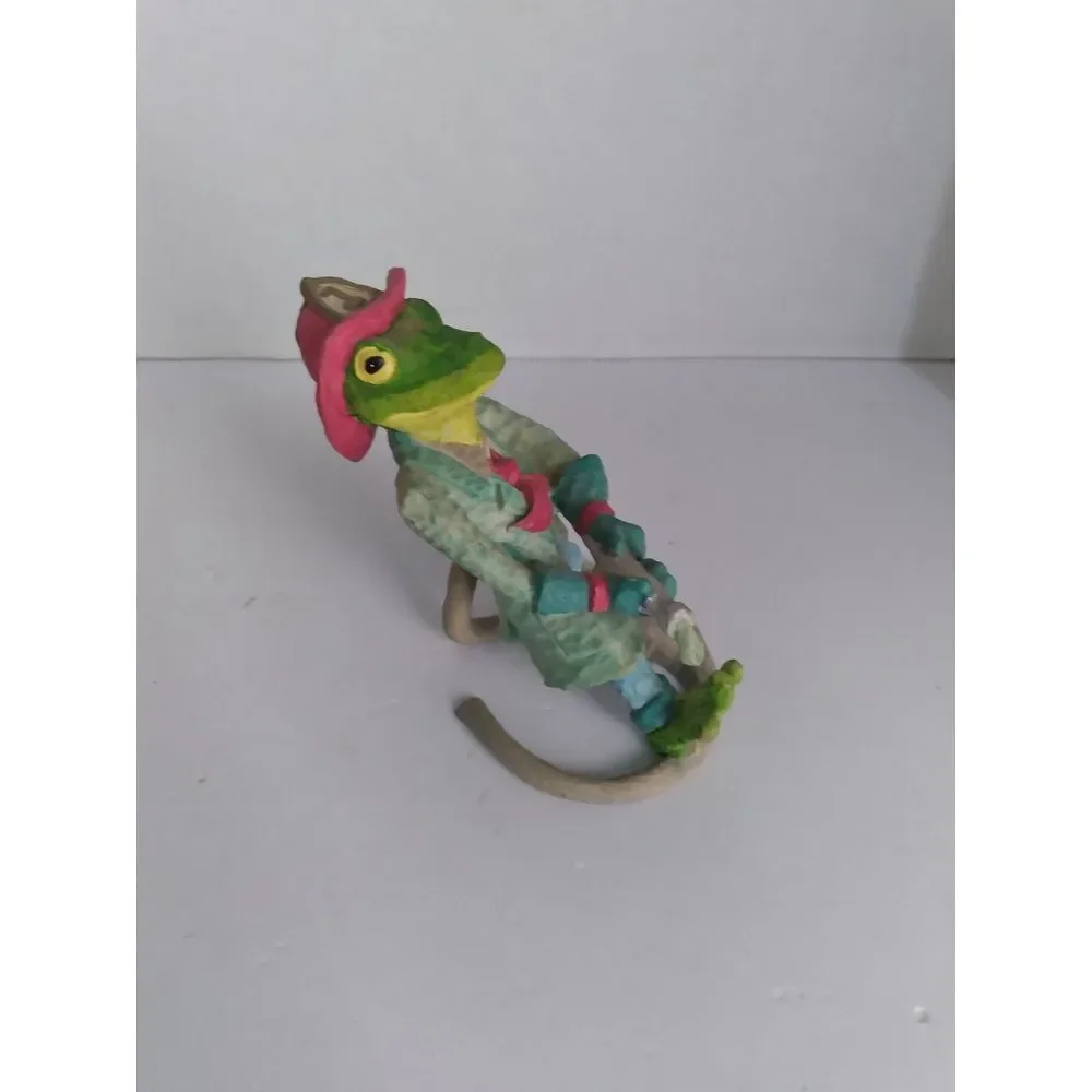 Vintage Cowboy Frog Figurine Western Decor Collectible Miniature‎ Statue